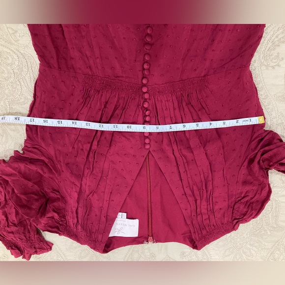 Gal Meets Glam Red MIDI Dress with long Sleeve Good condition - Picture 7 of 15